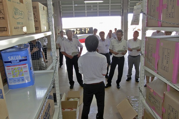 2017 県内調査、大舘能代空港備蓄倉庫